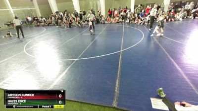 49 lbs Semis & 1st Wrestleback (8 Team) - Hayes Ence, Shootbox vs Jamison Bunker, Champions