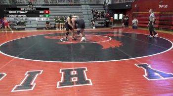 285 lbs Quarterfinal - Bryce Stewart, North Scott vs Coleby Revell, Newton