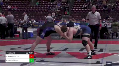 285 lbs First Round - Andrew Brennan, LaSalle vs Bailey Shindle, Kennett