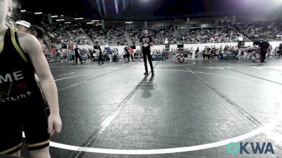 47 lbs Semifinal - Adelyn Lonebear, Clinton Youth Wrestling vs Remi Norrell, Prime Wrestling