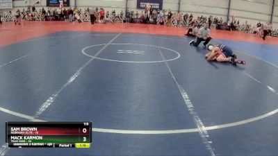 115 lbs Rd# 1 9:00am Friday - Mack Karmon, Team Ohio vs Sam Brown, Nebraska Elite