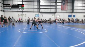 165 lbs Jake Sinram, MAT RATS WRESTLING CLUB vs Carson Owens, RALEIGH AREA WOLFPACK RED