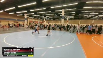 225 lbs Round 3 - Marshall Gardner, Katy Area Wrestling Club vs Jaydon Daniel, Gladiator Wrestling Club