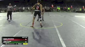 D2-138 lbs Semifinal - John Allen, Jefferson HS vs Owen Segorski, Lowell HS