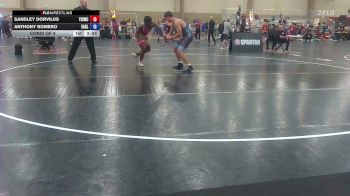215 lbs Consi Of 4 - Sandley Dorvilus, Youth Impact Center Wrestling Club vs Anthony Romero, Eagle Wrestling Club