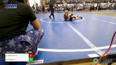 83 lbs Semifinal - Rayden Wishard, Claremore Wrestling Club vs Mack Zubon, Grove Takedown Club