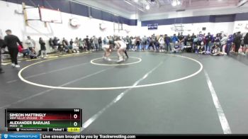 144 lbs Cons. Round 3 - Simeon Mattingly, West Valley Spokane vs Alexander Barajas, Pasco