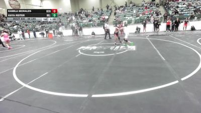 88 lbs Quarterfinal - Kamila Morales, Nevada Elite vs Kaya Reiter, Willits Grapplin Pack
