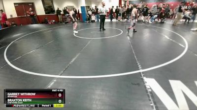 106 lbs Cons. Round 4 - Braxton Keith, Cheyenne East vs Garret Withrow, Riverton