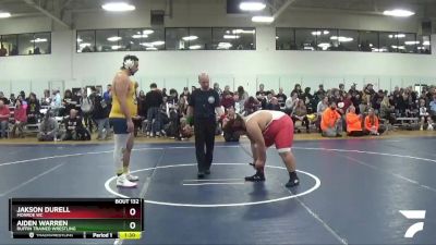 288 lbs Cons. Round 2 - Aiden Warren, Ruffin Trained Wrestling vs Jakson Durell, Monroe WC