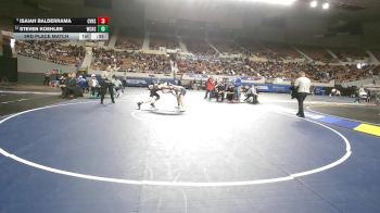 108 -D2 3rd Place Match - Steven Koehler, Willow Canyon High School vs Isaiah Balderrama, Canyon View High School