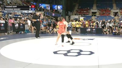 130 lbs Cons. Rd Of 32 - Kassie Sapp, Michigan vs Savannah Mulkey, Ohio