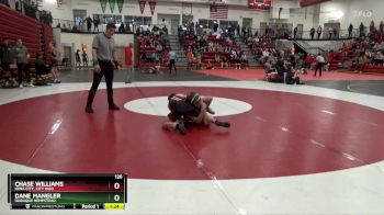 126 lbs Semifinal - Dane Mangler, Dubuque Hempstead vs Chase Williams, Iowa City, City High
