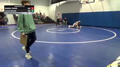 97-102 lbs 1st Place Match - Samuel Fisher, Cedar Falls vs Lucas Brown, Independence