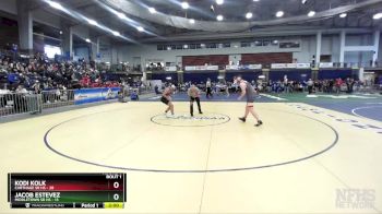 160 lbs Round 1 (3 Team) - Jacob Estevez, Middletown Sr HS vs Kodi Kolk, Carthage Sr HS