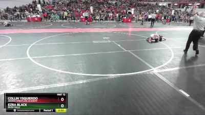 66 lbs Quarterfinal - Ezra Black, River Falls vs Collin Ysquierdo, Askren Wrestling Academy