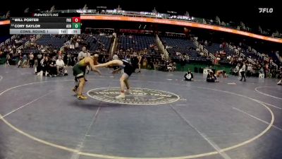 3A 175 lbs Cons. Round 1 - Cory Saylor, A C Reynolds vs Will Porter, Piedmont High School