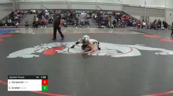 91 lbs Quarterfinal - Jasmin Carpenter, 208 Badgers vs Caley Graber, Summit Wrestling Academy