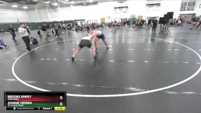 285 lbs Quarterfinal - Donnie Hidden, St. Cloud State vs Brooks Empey, Wisconsin