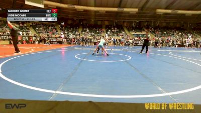 82 lbs Consolation - Markee Gomez, Sebolt Wrestling Academy vs Jude McCabe, Moyer Elite