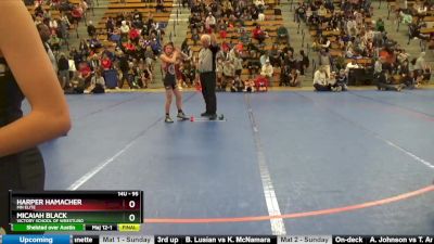 95 lbs Round 2 - Harper Hamacher, MN Elite vs Micaiah Black, Victory School Of Wrestling