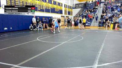 155 lbs Champ. Round 2 - Elaine Huang, Fox Chapel Area Hs vs Olivia Shultz, Connellsville