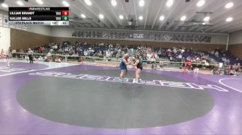 235 lbs 5th Place Match - Lillian Brandt, Thunder Basin vs Kallee Mills, Thunder Basin