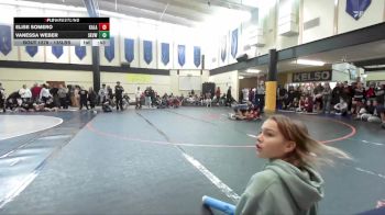 135lbs Cons. Round 3 - Vanessa Weber, Skyview (Girls) vs Elise Somero, Kalama (Girls)