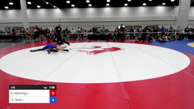 215 lbs 1/2 Final - Aiden Hennings, Illinois vs Cristhian Soto, Florida