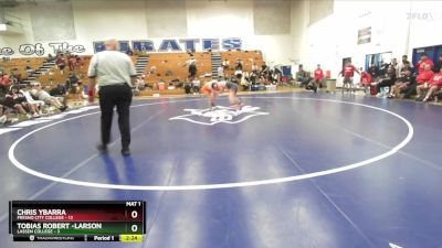 149 lbs Quarters & 1st Wb (16 Team) - Chris Ybarra, Fresno City College vs Tobias Robert -Larson, Lassen College