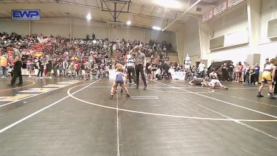 43-46 lbs Rr Rnd 4 - Harley Beckley, Team Tulsa Wrestling Club vs Ross Shimonek II, Pawhuska Elks Takedown