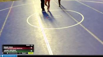 152 lbs Quarterfinal - Isaac Ceja, Firebaugh High School Wrestling vs James Holiday, Rough House Wrestling