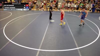 120 lbs Champ. Round 1 - Ike Heysinger, IA vs Wyatt Koenen, MN
