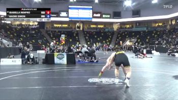 180 lbs Champ. Round 1 - Isabella Renfro, Fort Hays State vs Naomi Simon, Iowa