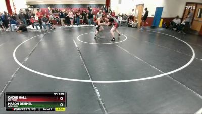 190 lbs Quarterfinal - Mason Dehmel, Worland vs Cache Hall, Big Piney