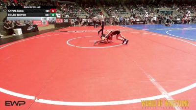 52 lbs Round Of 32 - Kayde Legg, Keystone Wrestling Club vs Colby Meyer, Sebolt Wrestling Academy
