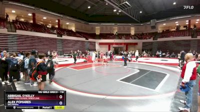 118 lbs Round 4 - Abbigail O`Kelly, Yukon High School Wrestling vs Alex Pomares, Oklahoma