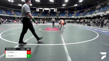 190 lbs 7th Place Match - Sophia Elkins, Highland vs Julia Augello, Rickover Academy