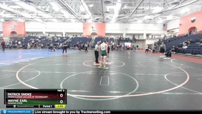 141 lbs Cons. Round 2 - Patrick Snoke, Pennsylvania College Of Technology vs Wayne Earl, Oswego State