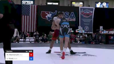 72 kg Quarters - Noah Wachsmuth, Colorado vs Justus Scott, Army (WCAP)