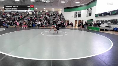 105-110 lbs Round 3 - Farynn Rhees, Greater Heights Wrestling vs Olivia Martin, Slyfox Wrestling Academy