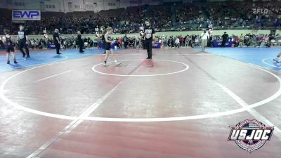 50 lbs Round Of 16 - Laken Peterpaul, Marlow Outlaws vs Paris Wellman, Viking Wrestling Club