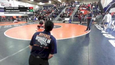 150 lbs Quarterfinal - Brandon Owen, Paloma Valley vs Diego Valdiviezo, Poway