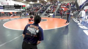150 lbs Quarterfinal - Brandon Owen, Paloma Valley vs Diego Valdiviezo, Poway