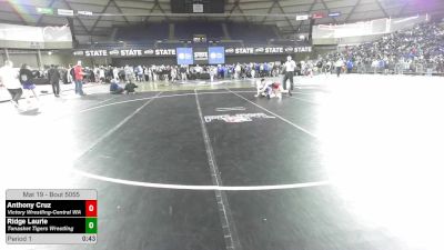 110 lbs Champ. Rd Of 32 - Anthony Cruz, Victory Wrestling-Central WA vs Ridge Laurie, Tonasket Tigers Wrestling