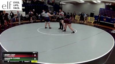 235 lbs. Cons. Round 4 - Madison Clover, Seckman vs Avery Cady, St. Charles West