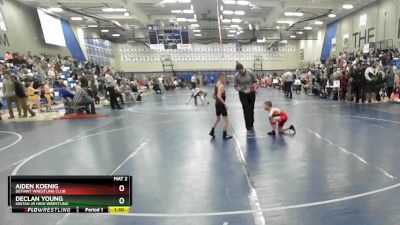 67 lbs Champ. Round 1 - Declan Young, Uintah Jr High Wrestling vs Aiden Koenig, Defiant Wrestling Club