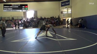 149 lbs Champ. Round 2 - Chrles Laws-Albano, Menlo College vs Kyle Foerst, Cuesta College