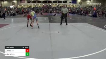 90 lbs Consi Of 8 #2 - Jacob Tatro, Legacy Nevada vs Joey Durnil, Legacy Nevada