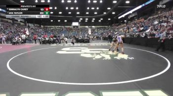 135 lbs Champ. Round 1 - Emmalyn Carey, Valley Center Hs vs Ava Taylor, DeSoto Hs